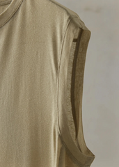 Professor.E - 23S/S "Dirt" OVSD Tank Top (Beige)