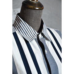 COMME des GARCONS 巌流ミックスストライプシャツ