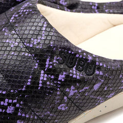 SUBU RE: PYTHON PURPLE あったか撥水スリッパ ヘビ柄 パープル