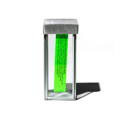 GLASS BOX WITH RECYCLE STEEL LID / Pen Stand