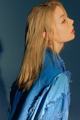 Ban Restructure Hand sewing Denim Cuts Shirt A款