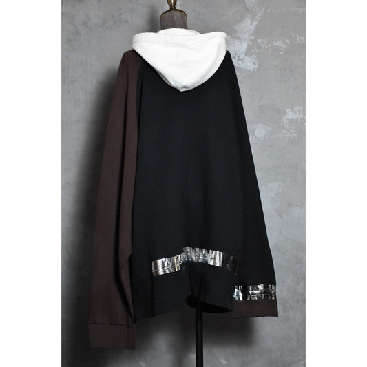 Raf Simons 17A/W Oversize Tape Detail Hoodie 拼色膠帶帽踢 衛衣 義大利製