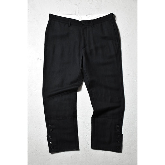 Wooster+Lardini Cropped Pants 義大利時裝品牌 棉質9分褲 褲腳排釦 義大利製