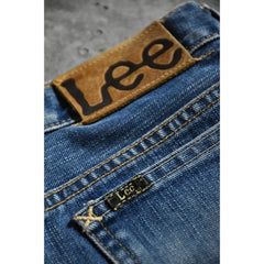 Lee Vintage Hand Painted Denim Jeans Baroque Style Vintage Hand Painted Baroque Style Virgin Jeans Made in Japan