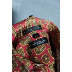 Christian Dior Vintage Paisley Shirt vintage Dior all-over amoeba shirt