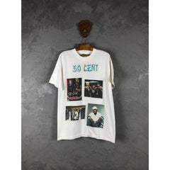 ヴィンテージ 50 セント T シャツ 五芒星ヒップホップ歌手の写真 T シャツ
