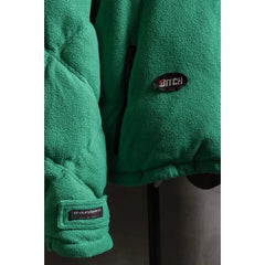 Ground Zero Oversized Down Fleece Jacket Hong Kong designer brand polar fleece contrast color stitching down jacket
