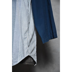 Comme des garcons Ganryu Splicing stripe shirt 條紋拼接口袋襯衫