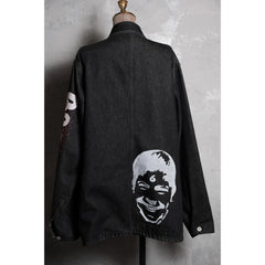 Hex Antistyle Vintage Denim Jacket Japanese rock skateboard brand printed denim jacket made in Japan