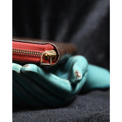 Louis Vuitton Monogram Wallet / LV Classic Cowhide Printed Long Wallet (Poppy Red)