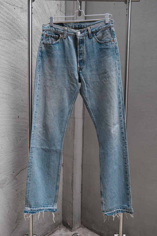 1996's Levi's Denim 501 Jeans Made in U.S.A 90年代501丹寧褲 褲腳縫線拆除 美國製