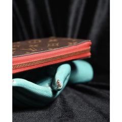 Louis Vuitton Monogram Wallet / LV Classic Cowhide Printed Long Wallet (Poppy Red)