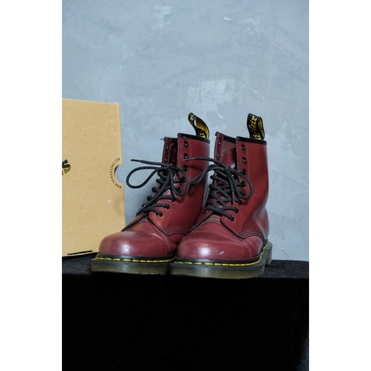 Dr Martens 1460 Boots Cherry Red Smooth 酒红色 皮靴