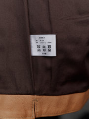 Tenjin Works Craftman Leather Vest日本手工植鞣皮革品牌 牛皮雙色四口袋背心 日本製