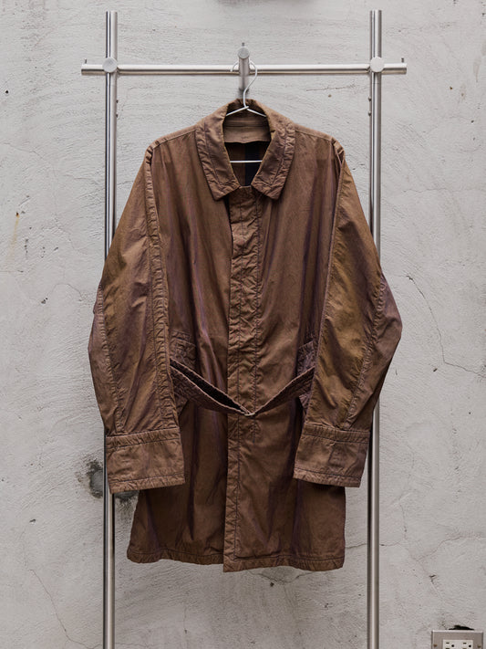 08sircus Glossy Fabric Nylon Trench Coat 日本設計師品牌 光澤感尼龍風衣外套