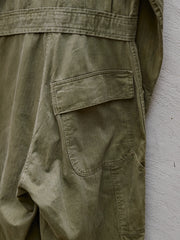 WWII U.S. Army 13-Star HBT Coverall (Belted)/二戰美軍十三星連身工作服