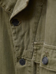 WWII U.S. Army 13-Star HBT Coverall (Belted)/二戰美軍十三星連身工作服