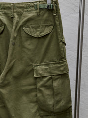 1950s U.S. Army M-1951 Cold Weather Field Trousers (OG-107) 50年代美軍 M-1951 OG-107 防風野戰長褲(褲長裁短)