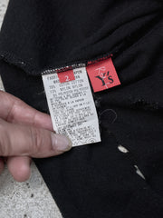 Y's Distressed Vest 山本耀司支線 黑色破壞背心