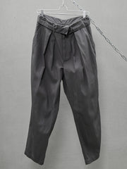 SSStein DOUBLE WAIST WIDE TROUSERS 日本極簡設計品牌 褲頭反折雙打褶立體剪裁錐形褲