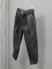 SSStein DOUBLE WAIST WIDE TROUSERS 日本極簡設計品牌 褲頭反折雙打褶立體剪裁錐形褲