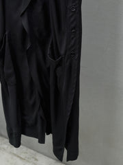 Ground Y Yohji Yamamoto Long Coat 山本耀司支線 無袖翻領垂墜感長版罩衫 純天絲材質