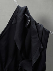 Ground Y Yohji Yamamoto Long Coat 山本耀司支線 無袖翻領垂墜感長版罩衫 純天絲材質