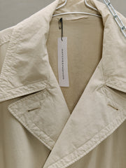 LEMAIRE Lapel WideStyle Long Trench Coat 法國簡約品牌 雙排釦闊形棉質大衣附腰帶