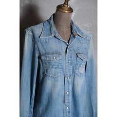 Number (N)ine 07A/W デニムウエスタンシャツ タカヒロミヤシタ 年代ウォッシュドデニムウエスタンシャツ