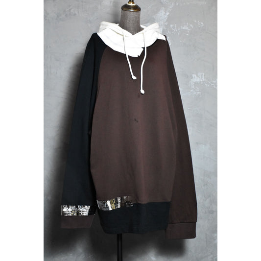 Raf Simons 17A/W Oversize Tape Detail Hoodie 拼色膠帶帽踢 衛衣 義大利製