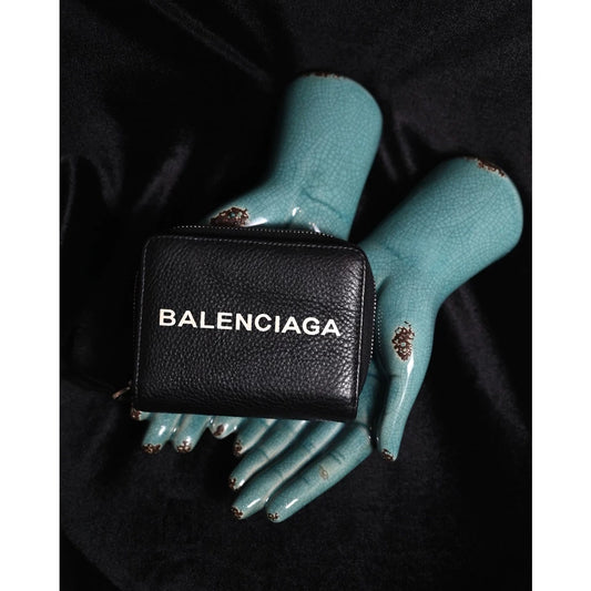 Balenciaga EVERYDAY BILLFOLD ZIP WALLET / 巴黎世家 牛皮拉鍊錢包式短夾