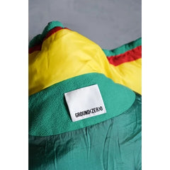 Ground Zero Oversized Down Fleece Jacket Hong Kong designer brand polar fleece contrast color stitching down jacket