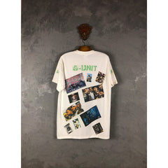 ヴィンテージ 50 セント T シャツ 五芒星ヒップホップ歌手の写真 T シャツ