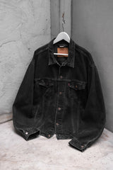 Levi’s 90’s Vintage 70507 Faded Black Denim Trucker Jacket 李維斯古著 褪色黑丹寧牛仔夾克 墨西哥製