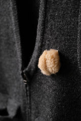 refomed 23A/W Old Man Knit Vest 日本設計師品牌 拉鏈針織背心