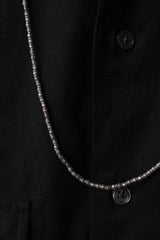 彫刻されたシルバービーズ999ネックレス