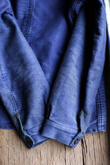 French Vintage “Le Sans Pareil” Moleskin Work Jacket French vintage blue moleskin work jacket