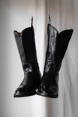 Vintage Leather Cowboy Western Boots Made in USA Vintage cowboy western boots vibram outsole