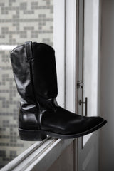 Vintage Leather Cowboy Western Boots Made in USA Vintage cowboy western boots vibram outsole