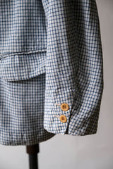 Visvim 15SS Granger Blazer Jacket - Indigo Check Nakamura century blue dyed plaid cotton blazer