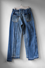 Ban Restructure Colorblock Wide-Leg Jeans (B)