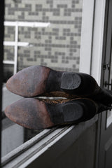 「Nocona」ツートン スネークスキン レザー カウボーイ ウエスタン ブーツ ヴィンテージ ツートン スネークスキン カービング カウボーイ ウエスタン ブーツ