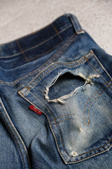 Levi's 1985's Vintage Selvedge Denim Jeans original 66 late selvedge made in the United States at Factory 6