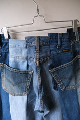 Ban Restructure Colorblock Wide-Leg Jeans (C)