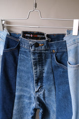 Ban Restructure Colorblock Wide-Leg Jeans (D)