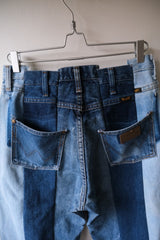 Ban Restructure Colorblock Wide-Leg Jeans (D)