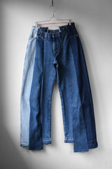 Ban Restructure Colorblock Wide-Leg Jeans (E)