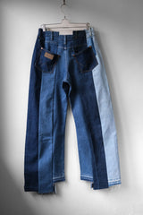 Ban Restructure Colorblock Wide-Leg Jeans (E)