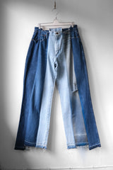 Ban Restructure Colorblock Wide-Leg Jeans (F)