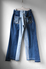 Ban Restructure Colorblock Wide-Leg Jeans (F)